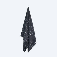 Black Steel Bath Towel