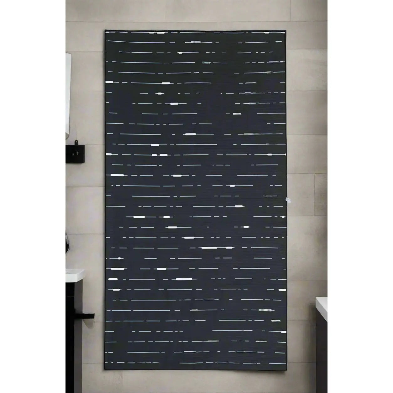 Black Steel Bath Towel Newlyfe