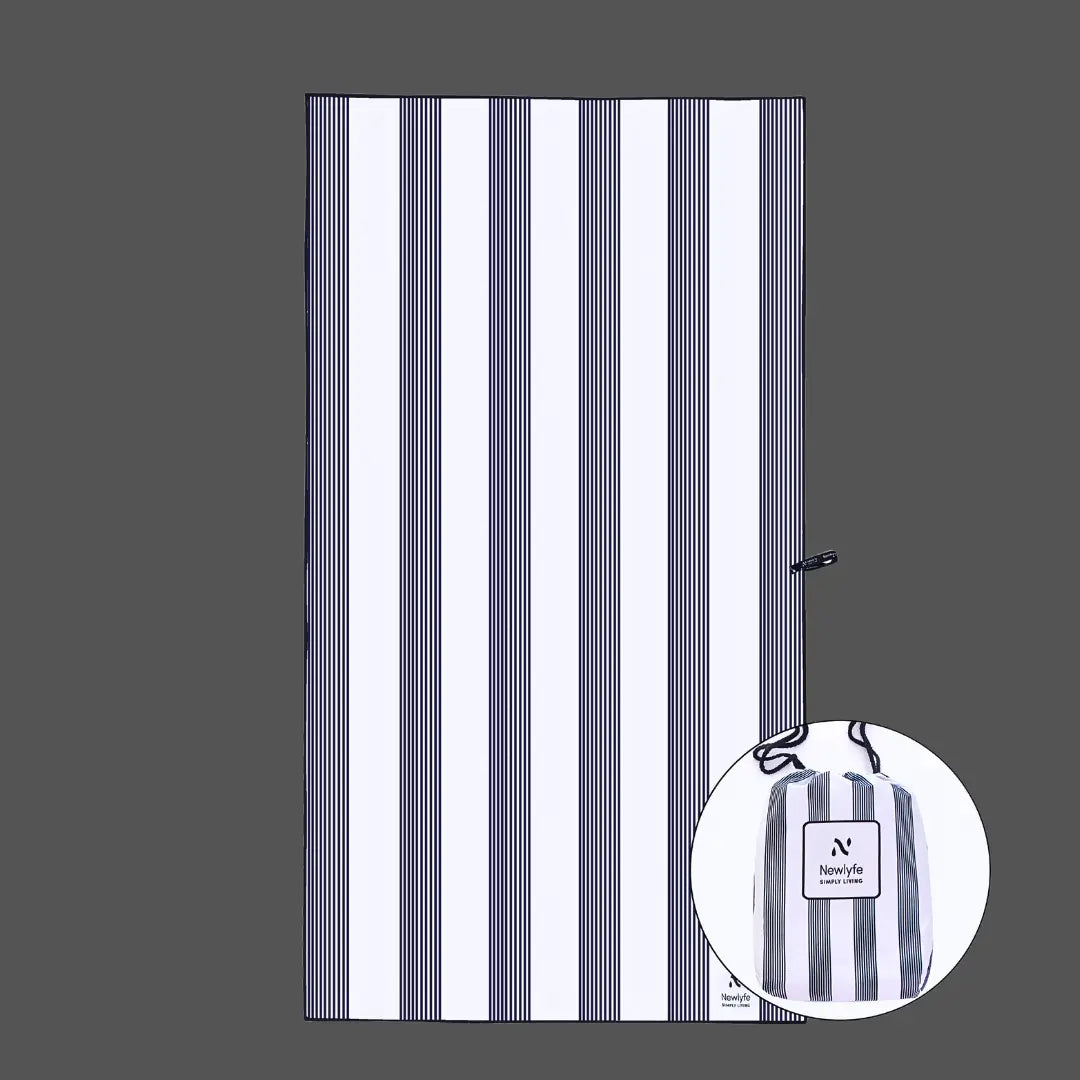 Bundle - Amalfi Navy Signature Sand-Free Beach Towel Newlyfe