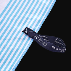 Calvi Sky Blue Signature Sand-Free Beach Towel