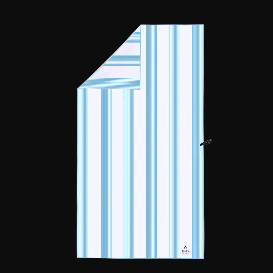 Calvi Sky Blue Signature Sand-Free Beach Towel Newlyfe