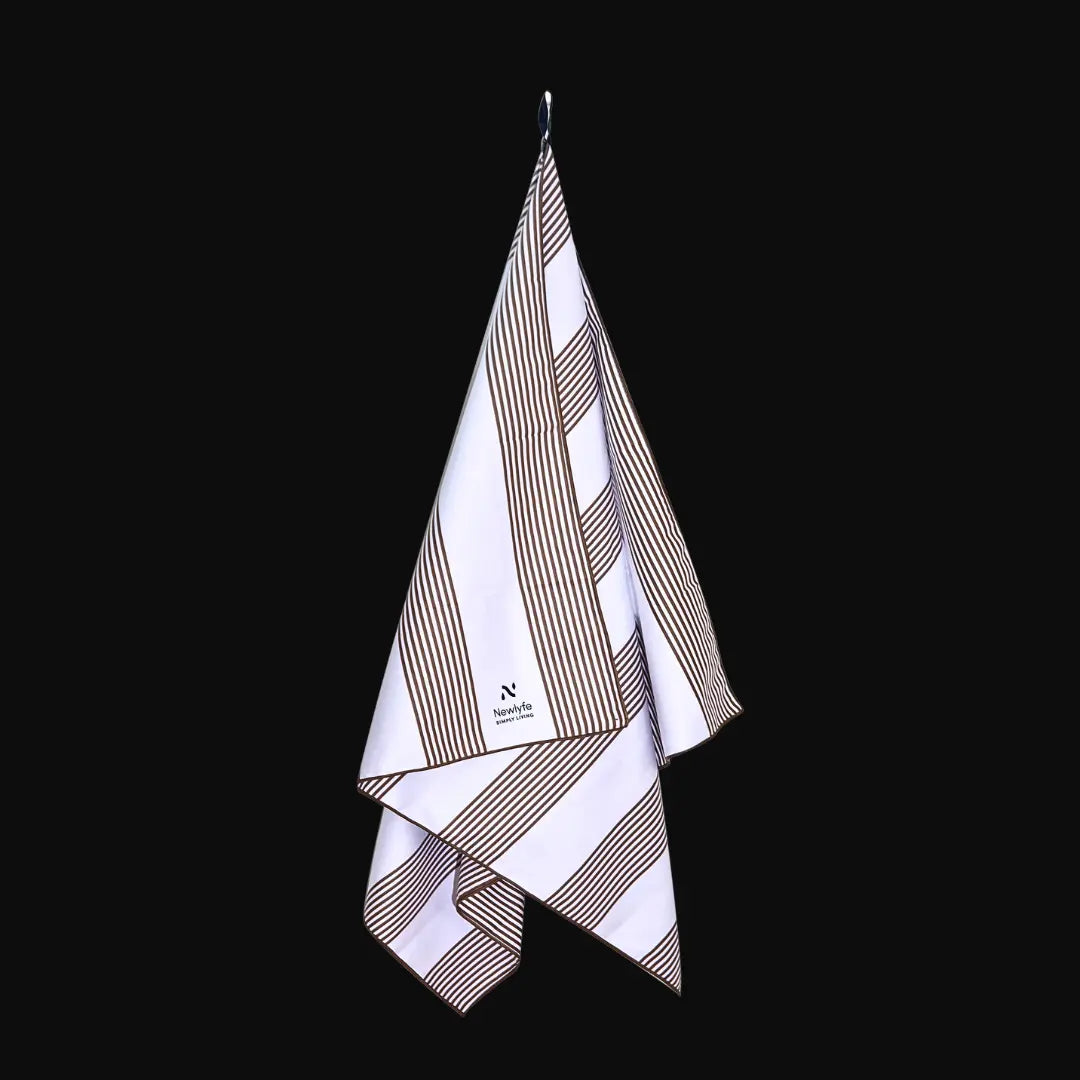 Piha Brown Signature Sand-Free Beach Towel Newlyfe