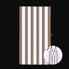 Piha Brown Signature Sand-Free Beach Towel Newlyfe