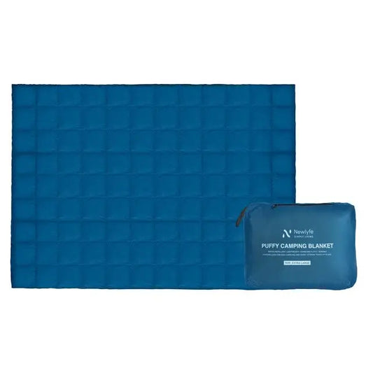 Puffy Camping Blanket, Blue Newlyfe