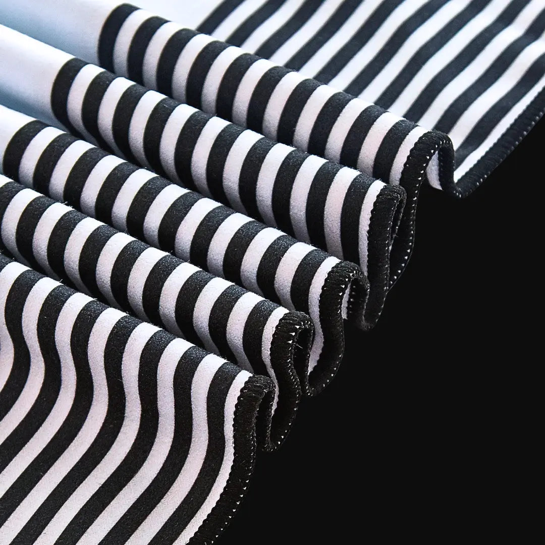 Santorini Black Signature Sand-Free Beach Towel Newlyfe