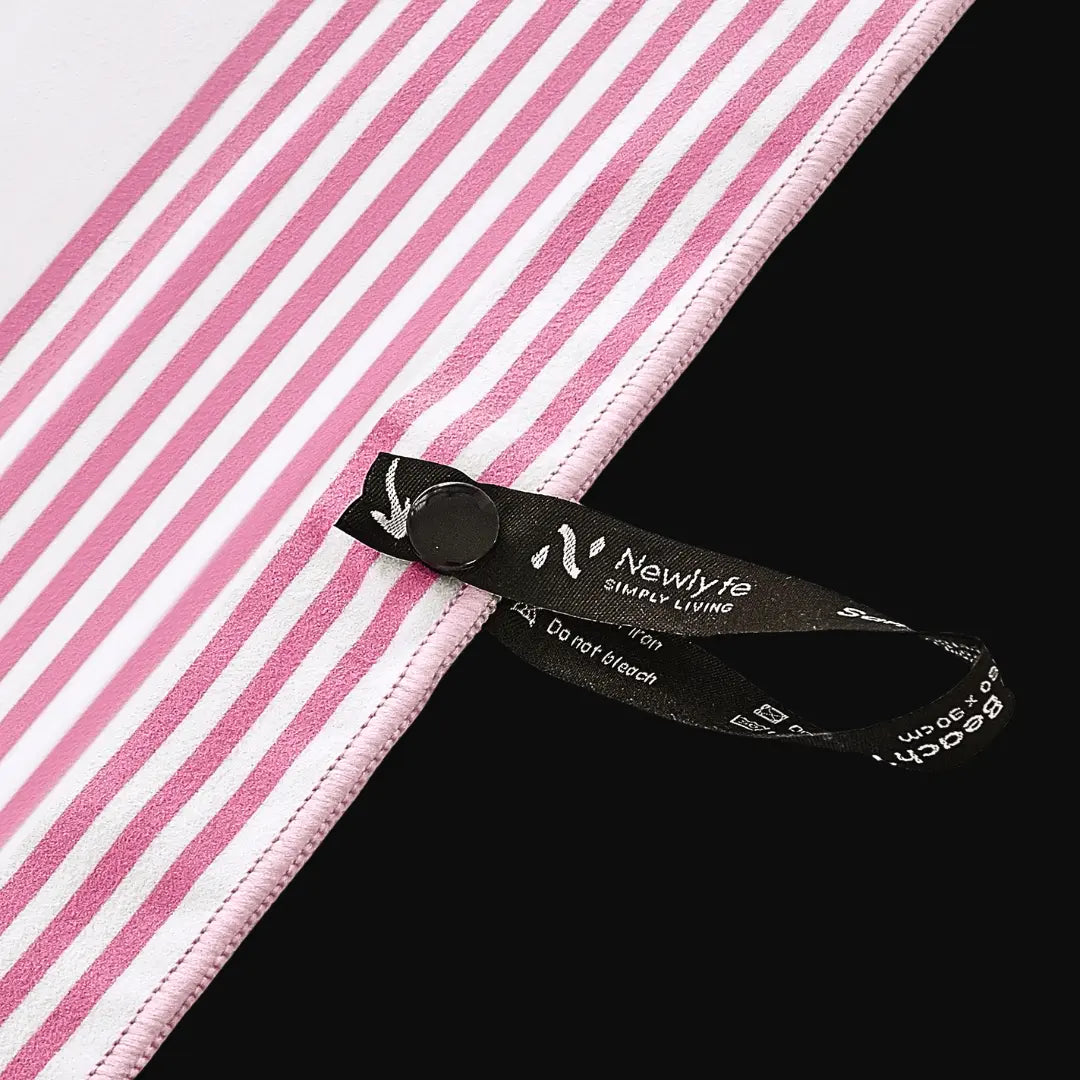 Sanur Pink Signature Sand-Free Beach Towel Newlyfe