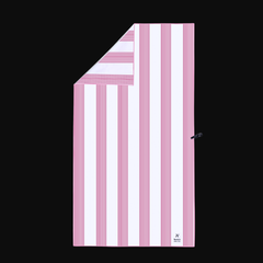 Sanur Pink Signature Sand-Free Beach Towel