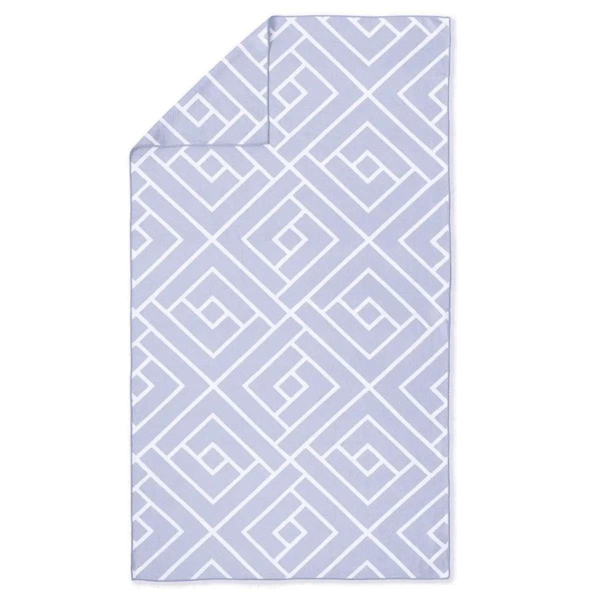 Blue bath towel