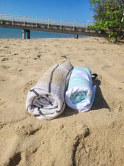 Bundle - Calvi Sky Blue Signature Sand-Free Beach Towel Newlyfe