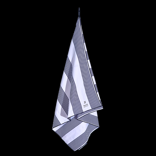 Amalfi Navy Signature Sand-Free Beach Towel