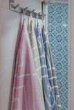 newlyfe towel hanging in bath room