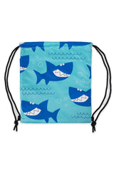 Shark Drawstring Swim Bag